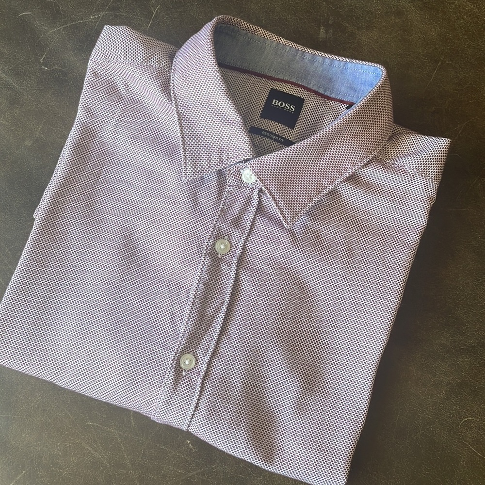 Boss Hugo Boss Regular Fit XXL Mens Long Sleeve Dress Casual Shirt